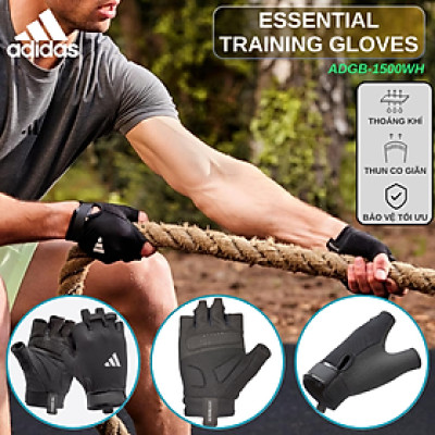 Găng Tay Thể Thao ADIDAS ADGB-1500WH Essential Training Gloves - Phụ Kiện Thể Thao Chính Hãng