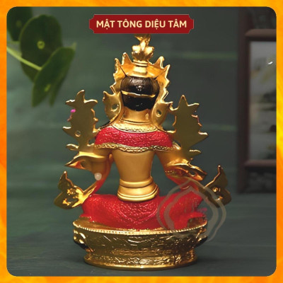 Tượng phật tara xanh thờ cúng mật tông Tây Tạng , tượng phật để ô tô
