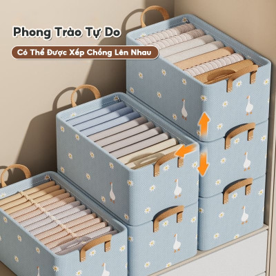 Hộp đựng quần áo có quai xách 47x28x20cm