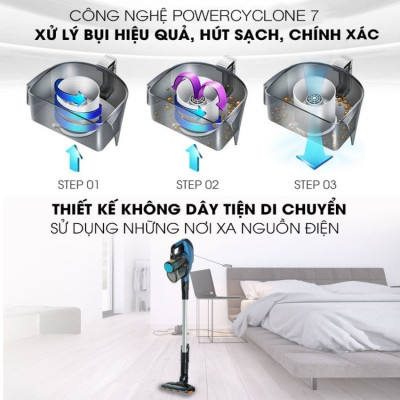 Máy hút bụi cầm tay không dây 3 trong 1 SpeedPro Aqua thương hiệu Philips FC6730/81 - Hàng Nhập Khẩu