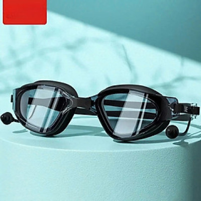 Kính bơi chống tia UV , Chống sương mù , bảo vệ mắt MÀU ĐEN , Dây đeo được làm 100% silicone mềm mại, thoải mái, dành cho vận động viên chuyên nghiệp hoặc người có sở thích đi bơi - Hàng Chính Hãng
