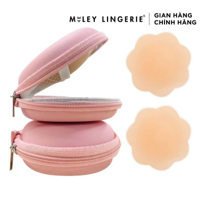Cặp Miếng Dán Ngực Silicon Hình Cánh Hoa và Matte Tàng Hình Cho Phái Nữ, Miếng Dán Miley Lingerie
