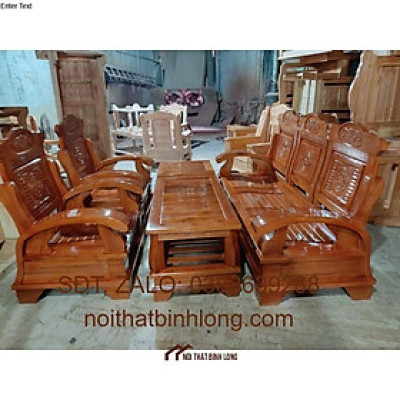 bộ phòng khách gỗ Xoan