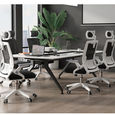 Siêu Phẩm Độc Quyền Ghế Văn Phòng Thông Minh Tay Cất Gọn AZP FURNITURE Ergonomic AZP-98723 Trắng Style Đương Đại