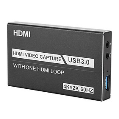 Bộ HDMI Video Capture USB 3.0 Hỗ Trợ 4K Game Video Record Live Streaming Recorder - Hàng Nhập Khẩu