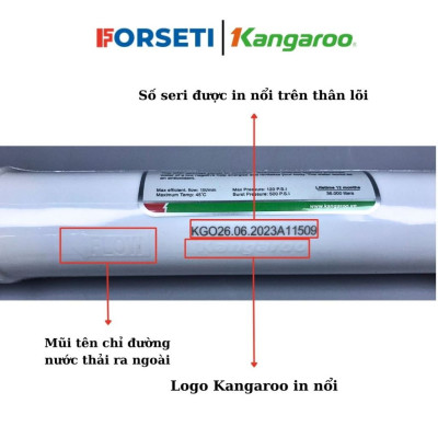 Bộ 9 lõi lọc Hydrogen + Kangaroo KG100HA  (123, RO 50GPD, Fir+, Orph+, Hyph+, Mineral+, Nano Carbon+) - Hàng chính hãng