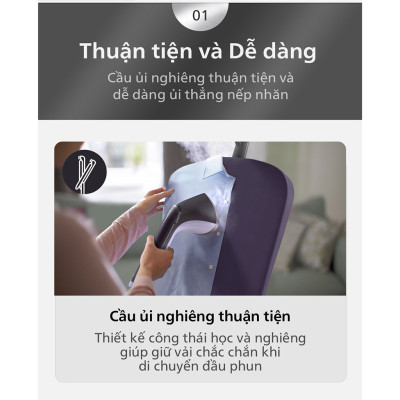 Bàn ủi hơi nước đứng Philips STE3160/30 - Hàng chính hãng
