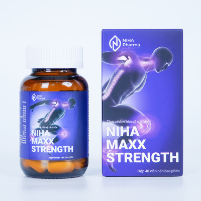 Thực phẩm bảo vệ sức khỏe Niha Maxx Strength - Hỗ Trợ Giảm Đau Nhức Xương Khớp (Hộp 40 Viên)