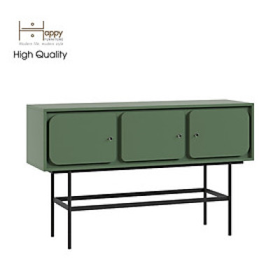 [Happy Home Furniture] SWEETY, Tủ lưu trữ 3 cửa mở - chân sắt, 136cm x 40cm x 82cm ( DxRxC), TCM_064