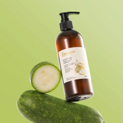Combo Gel tắm bí đao Cocoon 310ml + Nước dưỡng tóc tinh dầu bưởi Pomelo Cocoon 140ml