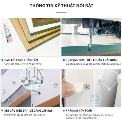 Kệ Để Vang Treo Tường 3 Tầng Bo Góc Hiện Đại Thương Hiệu SIB Decor (Kèm Giá Treo Ly) KR08