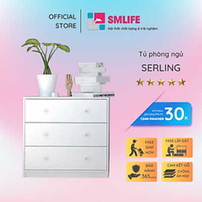 Tủ đựng quần áo phòng ngủ SMLIFE Serling