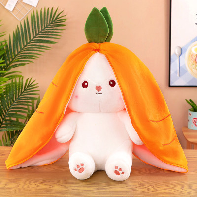 Gấu bông thỏ tai ụp, thỏ biến hình 2 trong 1 độc đáo (20cm--->50cm) siêu dễ thương hot hit, thỏ trái cây biến hình hot trend