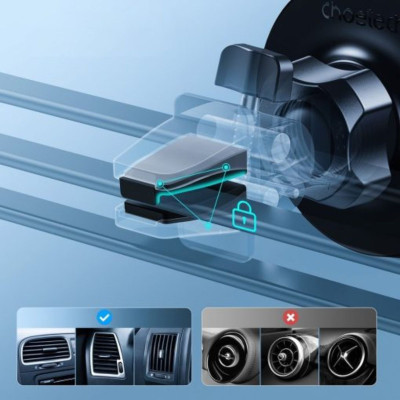 Giá đỡ Choetech AT0004 điện thoại hít nam châm kẹp khe gió trên ô tô (Hàng chính hãng)