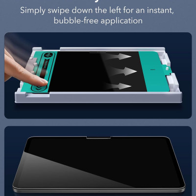 Miếng dán kính cường lực bảo vệ màn hình cho iPad Pro 11 inch / iPad Pro 13 inch 2024 ESR Tempered-Glass Screen Protector - Hàng Chính Hãng