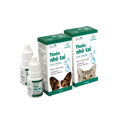 Nhỏ viêm tai cho chó mèo Vemedim 10ml