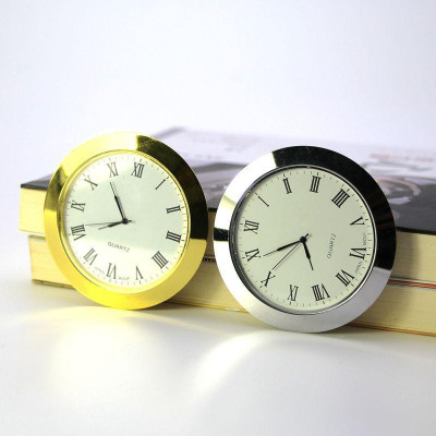 Mặt đồng hồ để bàn Camry đường kính 3.7cm màu VÀNG dùng để gắn đồng hồ để bàn pha lê, đồng hồ để bàn gỗ, đồng hồ decor