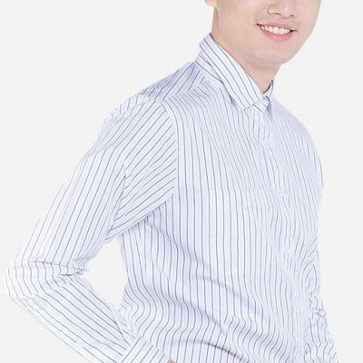 Áo Sơ Mi Nam Aligro Màu Sọc Trắng ALG1008