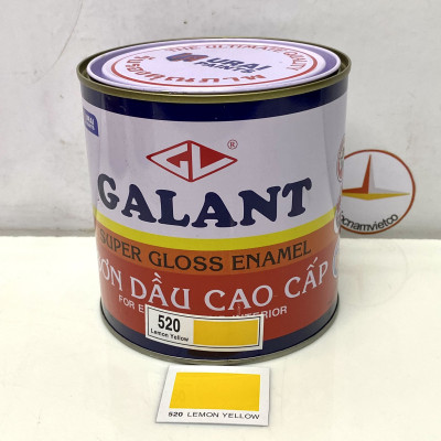 Sơn dầu Galant màu vàng Lemon Yellow 520 _ 0.8L