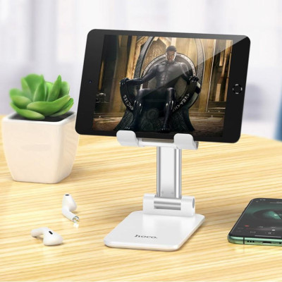 Giá đỡ Điện thoại máy tính bảng Hoco PH29A để bàn gấp gọn đa năng chống tê mỏi xem video web phim sinh viên văn phòng  - Hàng chính hãng 