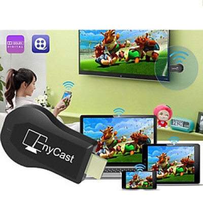 Thiết Bị Kết Nối HDMI Không Dây Từ Điện thoại Lên TV Anycast MX18 PLUS Hỗ Trợ 3G/4G/WIFI Cao Cấp - Hàng Nhập Khẩu