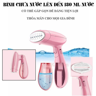 {Bảo Hành 12 Tháng} Bàn Là Ủi Áo Quần Hơi Nước Cầm Tay Tiện Lợi Loại 1 Hàng Chính Hãng PaKaSa - Là Được Tất Cả Loại Vải- Gấp Gọn Tiện Dụng