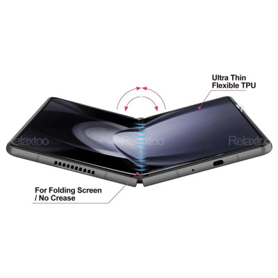 Miếng dán PPF dành cho Samsung Galaxy Z Fold 6 (Fold6) Bộ Ful máy mặt trước mặt sau, đàn hồi, trong suốt, chống sốc, chống xước, mỏng cao cấp - Hàng chính hãng