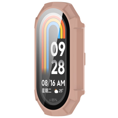 Ốp Case PC Mặt Kính Cường Lực chống va đập cho Xiaomi Mi Band 8 / Xiaomi Mi Band 9 - Hàng Chính Hãng