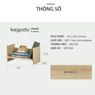 Combo 3 Kệ Gỗ Trang Trí Mori Nhiều Tầng Đa Năng Thương Hiệu KEGODA