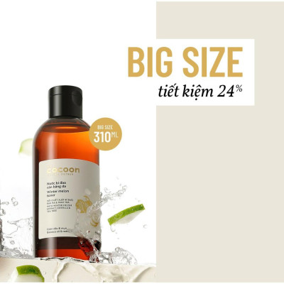 Toner nước bí đao cân bằng da the cocoon 310ml cho da dầu, giảm mụn thuần chay