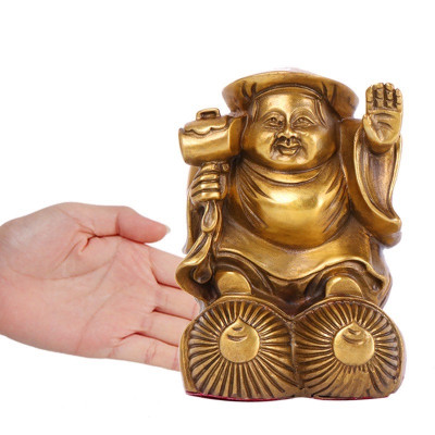 TƯỢNG THẦN TÀI GIỮ CỦA ĐẠI HẮC THIÊN - THẦN TÀI NHẬT BẢN - THU HÚT TÀI LỘC bằng đồng