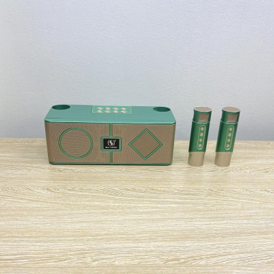 Loa Karaoke Bluetooth YS-215 Kèm 2 Micro Không Dây ( Hàng Chính Hãng )