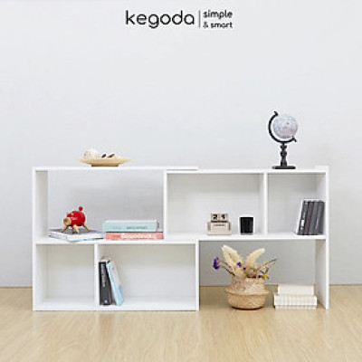Kệ Gỗ Thông Minh 2 Khối Phong Cách Hàn Quốc Dễ Dàng Điều Chỉnh Thương Hiệu KEGODA KGD06
