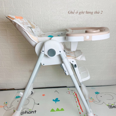 Ghế đa năng Mastela 1015 ngả, nâng hạ độ cao, có bánh xe / TẶNG BÁT THÌA ĂN DẶM UPASS CHÍNH HÃNG