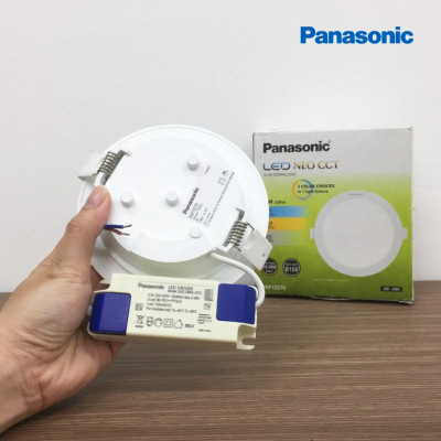 Đèn LED âm trần Downlight Đổi màu Panasonic Neo Slim Công suất (9W,12W) siêu mỏng, nguồn rời, Model NNP72276, NNP73476