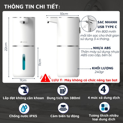 Máy rửa tay cảm biến tự động thông minh DandiHome