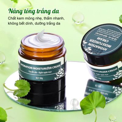 Hydration moisturizer cream, kem cấp ẩm kiềm dầu, chống mụn, dưỡng trắng da Wonmom 50g