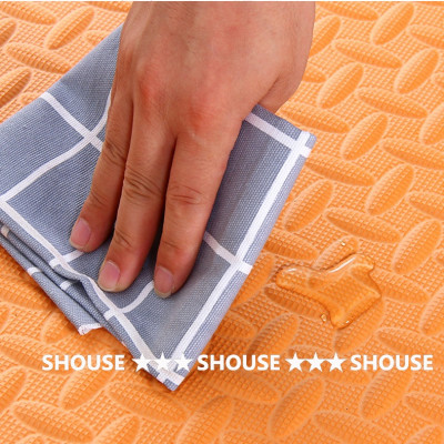 Thảm Xốp Ghép lót sàn cho bé Shouse 30x30cm Korea, vân gỗ gấp gọn xpe