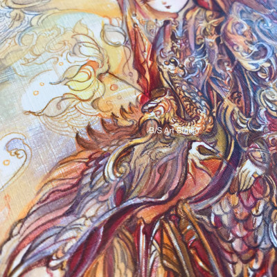 Tranh in treo tường nghệ thuật "VU LAN BÁO HIẾU - ĐỨC THÁNH MẪU" - tranh in treo tường trang trí góc học tập, làm việc hoặc phòng ngủ, phòng khách, quà tặng