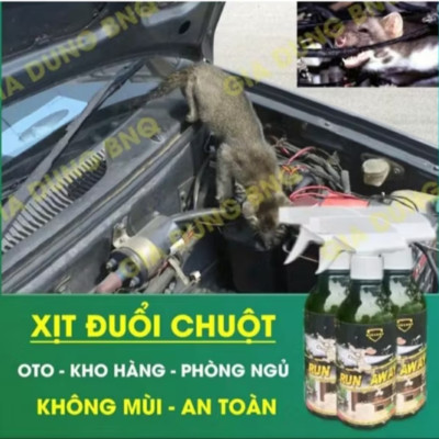 1 CHAI XỊT ĐUỔI HẾT SẠCH CHUỘT THẢO MỘC AN TOÀN CHO MỌI GIA ĐÌNH HÀNG CHUẨN