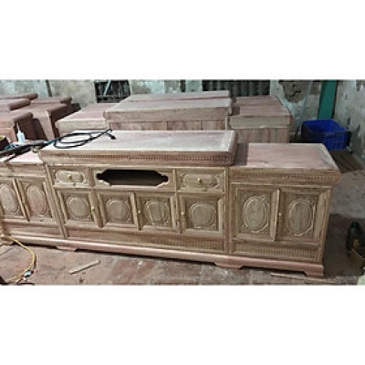 Kệ tivi 2m 2m2 2m4 gỗ sồi trắng phòng khách phòng ngủ