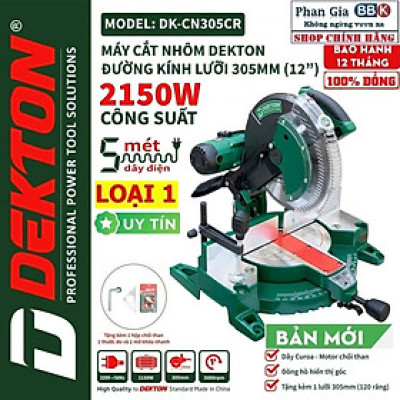 MÁY CẮT NHÔM DEKTON 305 2150W chính hãƞg, CÓ ĐỒNG HỒ HIỂN THỊ XOAY GÓC ĐIỆN TỬ(NEW)