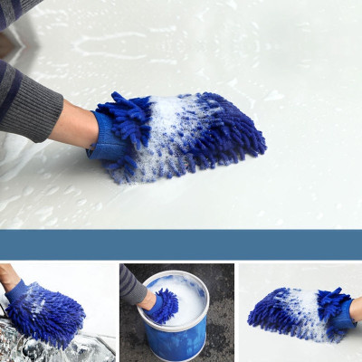 Găng Tay Rửa Xe Máy, Ô Tô Bằng Sợi Microfiber Chống Trầy Sơn | Găng Tay Rửa Xe Sợi Microfiber Mềm Mịn, Tạo Nhiều Bọt, Tránh Trầy Xước Sơn Xe