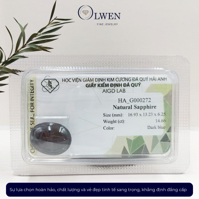 Viên đá Sapphire thiên nhiên HA-G000272