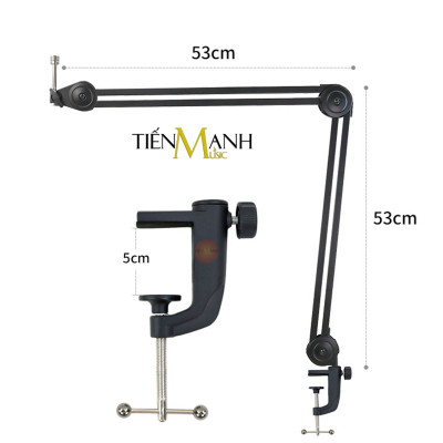 Chân Micro Kẹp Bàn Arm DRMIC NB46 (Chuyên Nghiệp) - Giá đỡ đế Mic Stand Dr.MIC NB-46 Microphone Thu Âm LiveStream Hàng Chính Hãng - Kèm Móng Gẩy DreamMaker