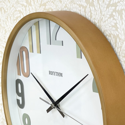 Đồng hồ Rhythm CMG140NR06 Kt 30.0 x 4.5cm, 680g Vỏ gỗ. Dùng Pin.