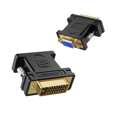 Ugreen UG2012220122TK Màu Đen Đầu chuyển đổi DVI 24 + 5 sang VGA âm - HÀNG CHÍNH HÃNG