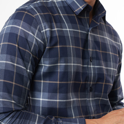 Áo Sơ Mi Nam Caro Tay Dài Cotton Ninomaxx Thương Hiệu N&M 2110032