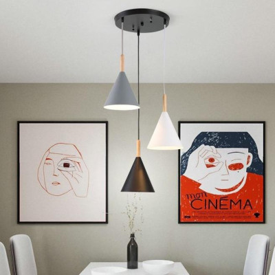 Đèn thả LUNAS kiểu dáng hiện đại trang trí nội thất cao cấp - kèm bóng LED chuyên dụng và đế ốp trần.