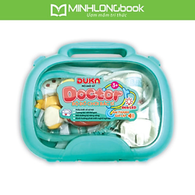 Bộ Đồ Chơi Bác Sĩ - Màu Xanh Có Đèn Và Âm Thanh Giả Lập